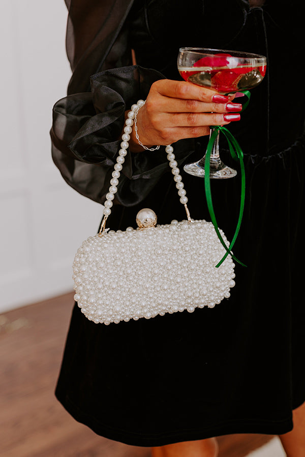 Premium Pearl-Embellished Evening Clutch