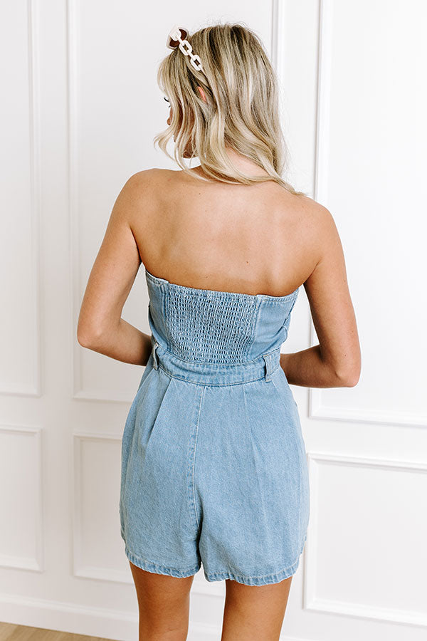 Ultimate Carefree Days Denim Romper - Stylish & Comfortable