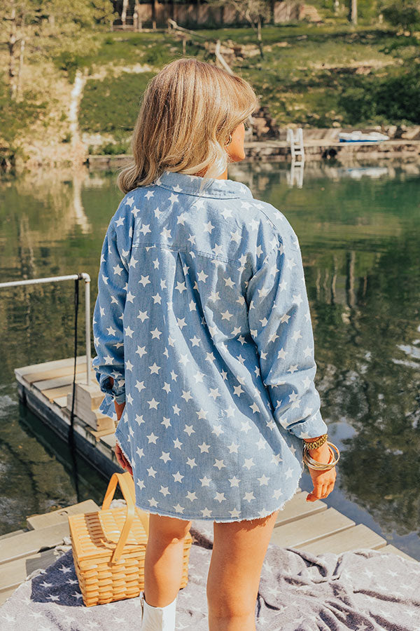 Premium Starry Eyes Chambray Shirt - Ultimate Summer Style