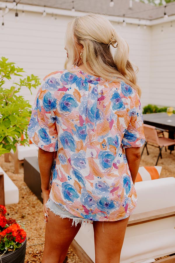 Premium Chiffon Floral Top - Ultimate Casual Elegance