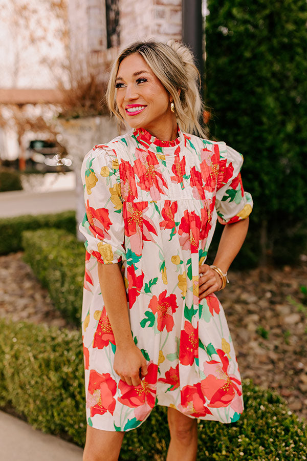 Premium Botanic Bloom Shift Dress - Ultimate Summer Style