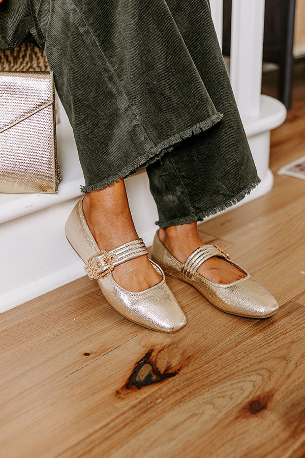 Premium Grace Metallic Flats - Ultimate Comfort & Style