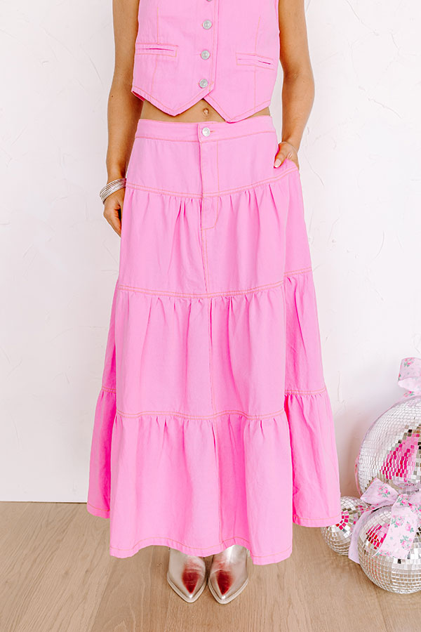 Ultimate Lady Luck High Waist Denim Skirt