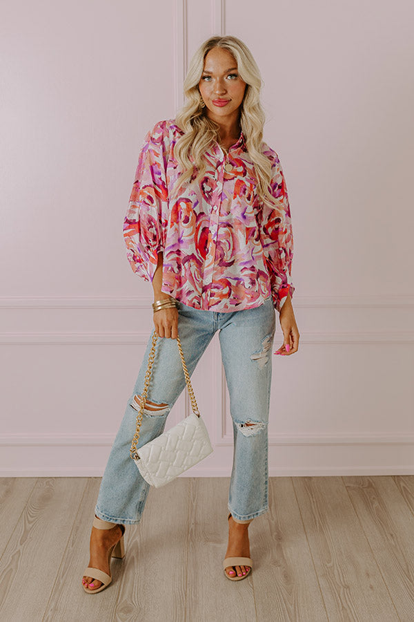 Premium Lovely Soul Button-Up Top