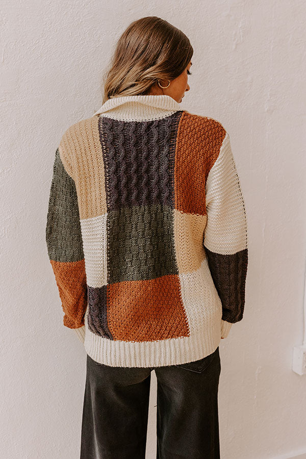 Premium Downtown Dallas Color Block Sweater - Ultimate Style Upgrade