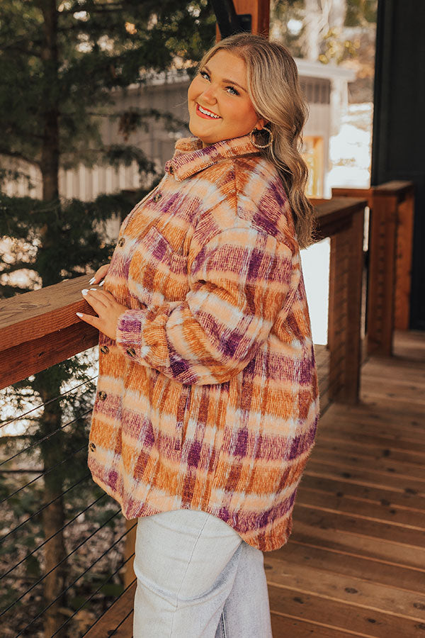 Ultimate Sangria Plaid Jacket - Cozy & Stylish