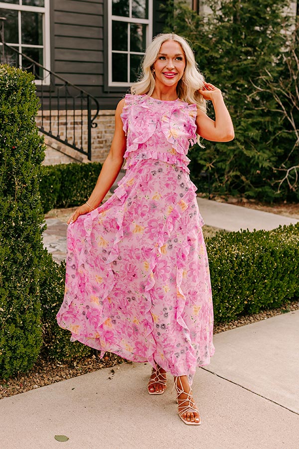 Ultimate Floral Dreams Ruffle Maxi Dress