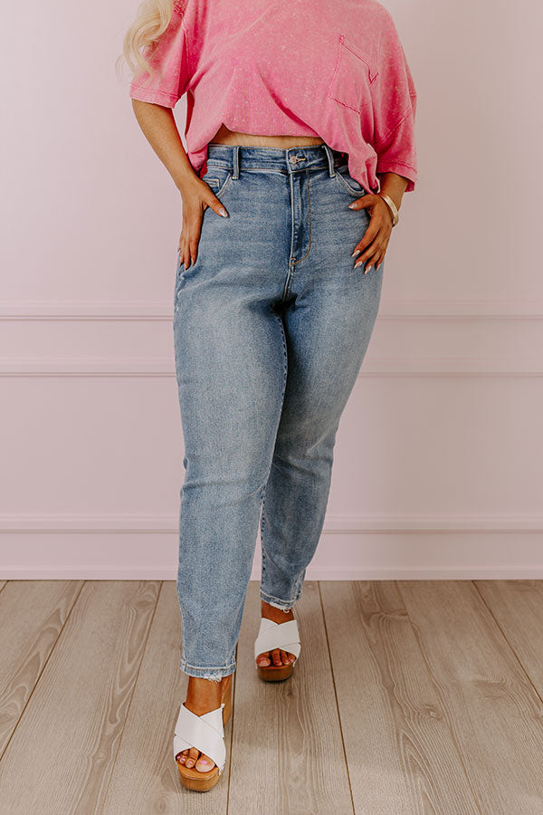 Judy Blue Sophie Premium High Waist Relaxed Skinny Jeans for Curves