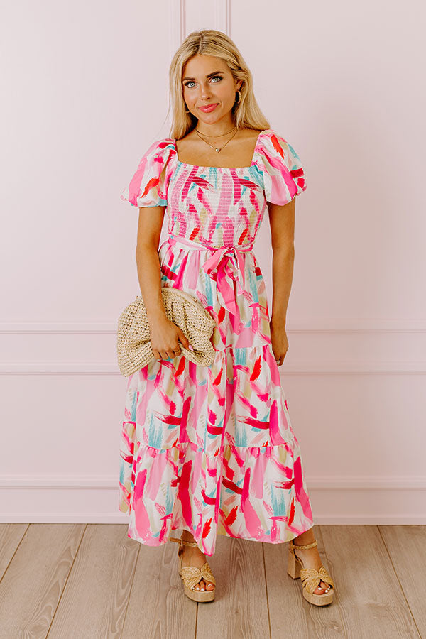 Ultimate Brighter Days Smocked Midi Dress