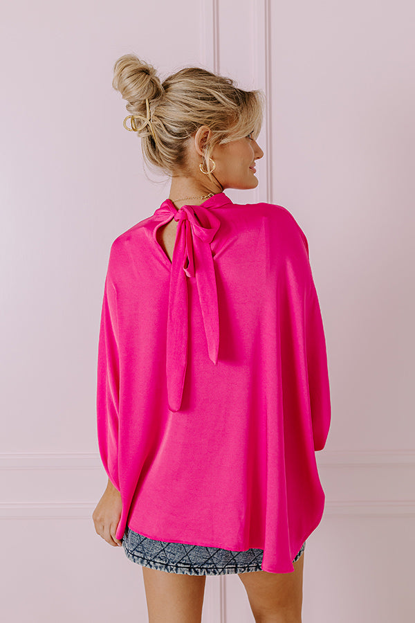 Premium Always With You Shift Top - Hot Pink