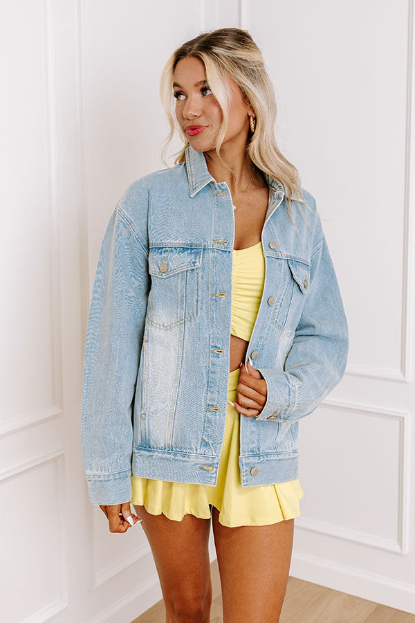 The Ultimate Daisy Denim Jacket - Premium Casual Wear