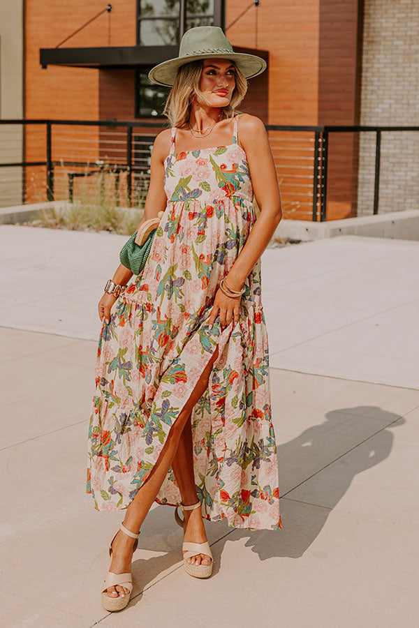 Ultimate Hibiscus Haven Floral Maxi Dress - Premium Summer Style