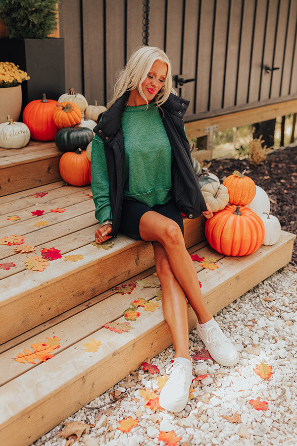 Premium Vintage Wash Sweatshirt - Ultimate Comfort in Olive