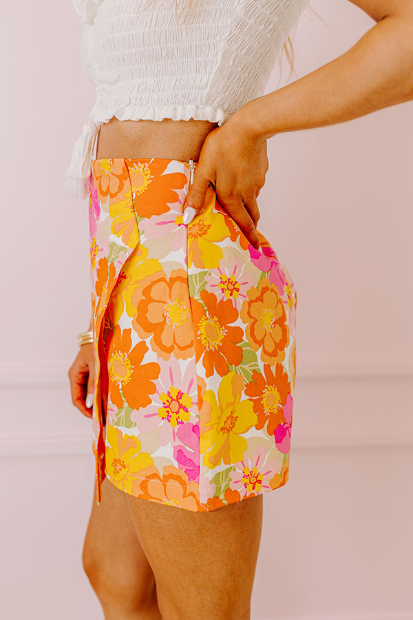 Premium Tropicana Floral Wrap Skort - Trendsetter's Choice