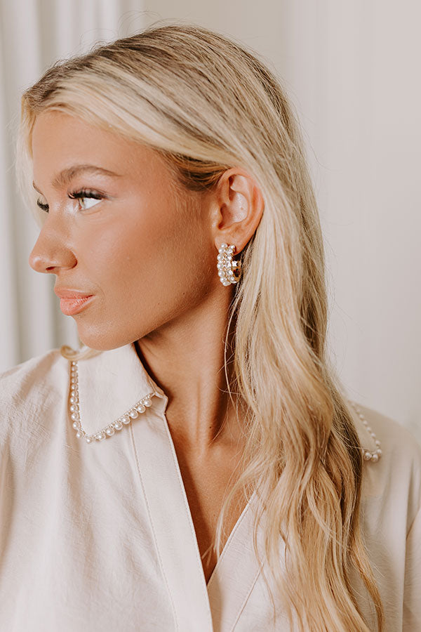 Ultimate Glam Hoop Earrings - Sparkle & Shine