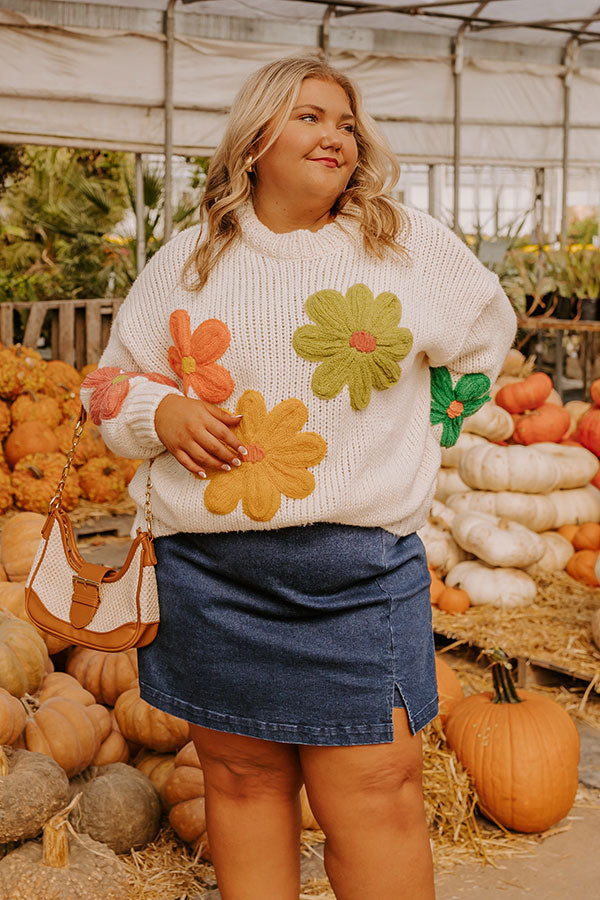 Ultimate Floral Fields Knit Sweater - Premium Comfort & Style