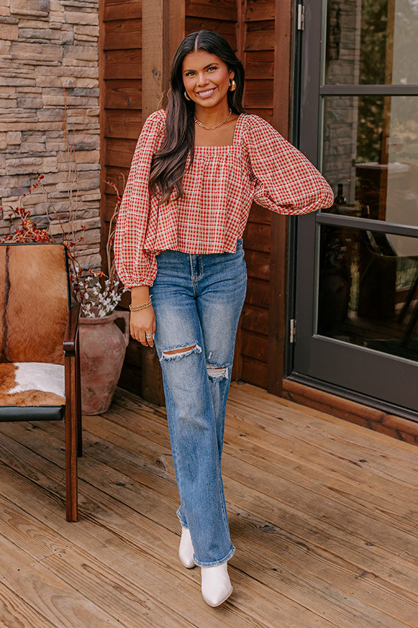 Ultimate Chic Gingham Blouse: Effortless Style & Comfort