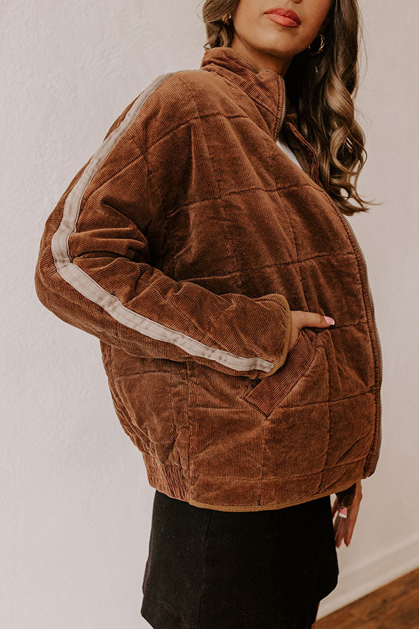 Ultimate Cozy Corduroy Jacket - Chocolate Edition