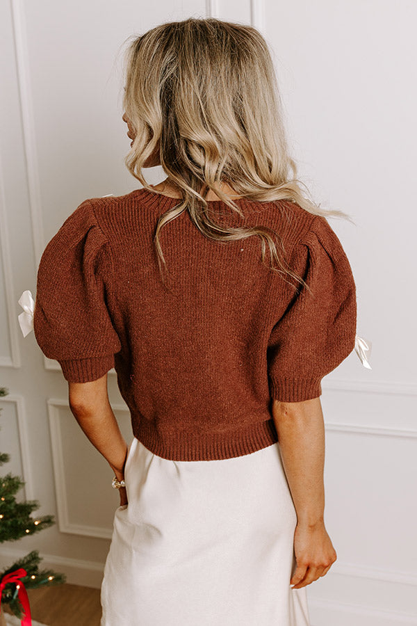 Ultimate Coquette Cutie Bow Sweater Top