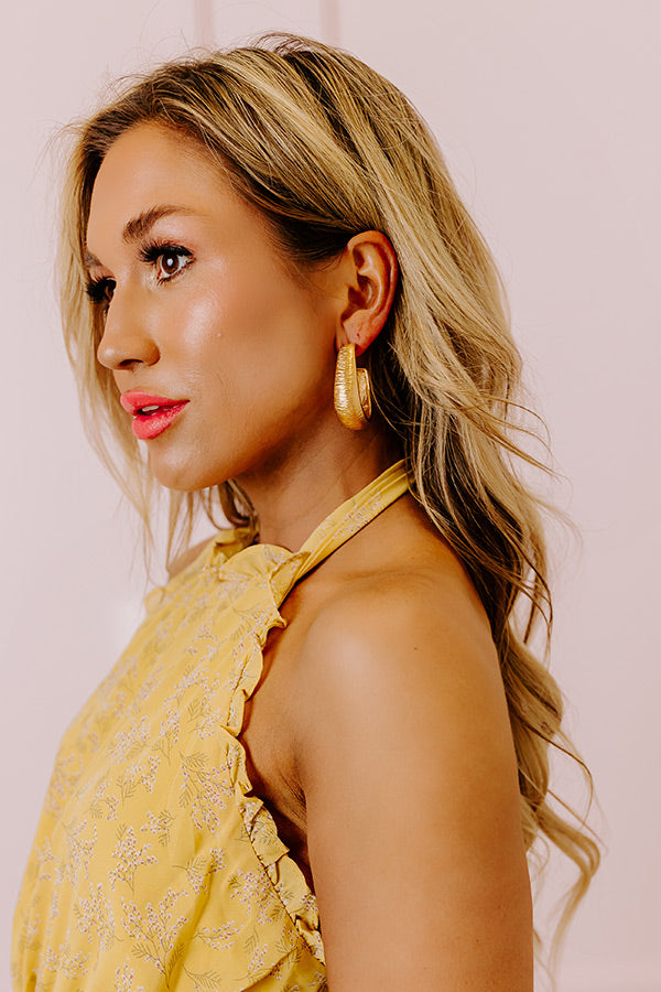 Ultimate Luxury Hoop Earrings - Trendy Gold Statement Piece