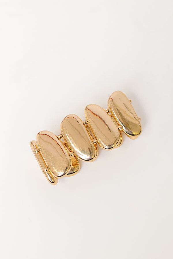Ultimate Chic Stretch Bracelet - Gold Beaded Elegance