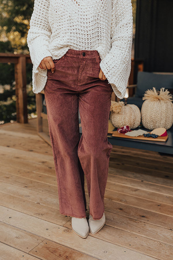 Premium Madelyn High Waist Corduroy Pants - Ultimate Fall Style