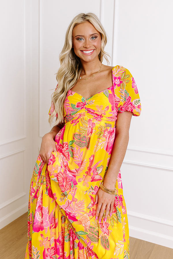 Premium Boho Chic Floral Maxi Dress - Ultimate Summer Style