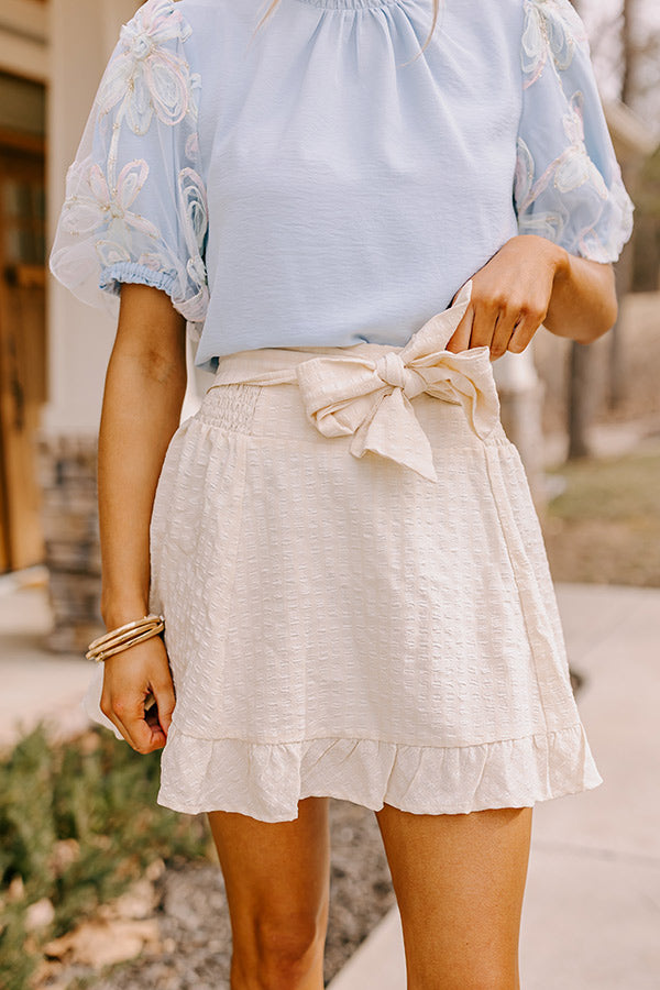 Premium Teera Skirt in Cream - Ultimate Summer Essential