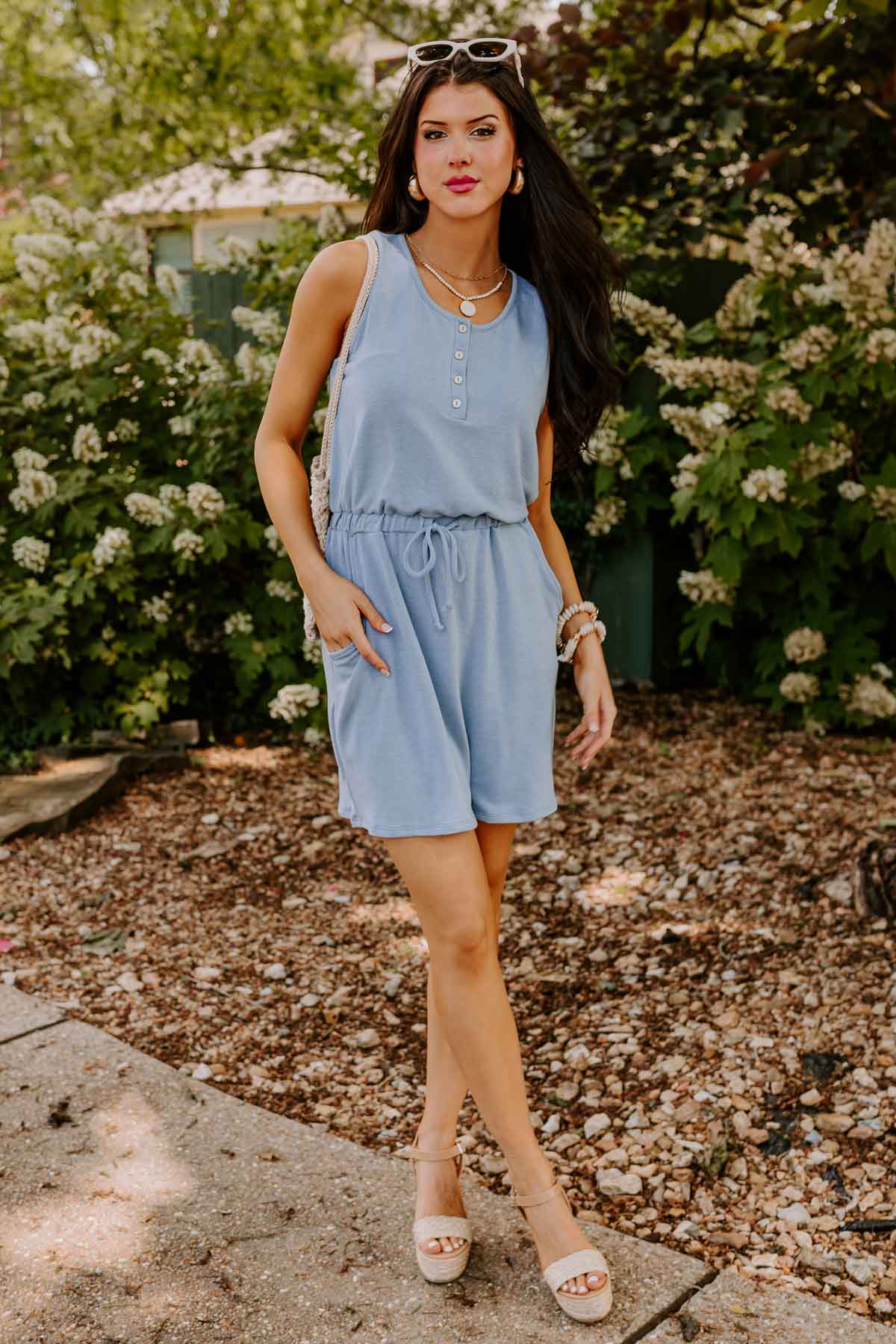 Ultimate Ivy League Style Dress in Airy Blue - Summer Essential