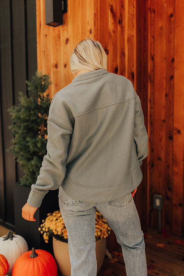 Ultimate Cozy Night In Sweatshirt - Light Teal