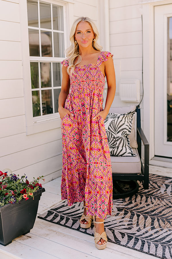 Premium Savannah Estate Smocked Maxi Dress - Ultimate Style Upgrade