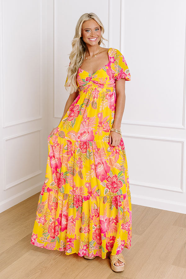 Premium Boho Chic Floral Maxi Dress - Ultimate Summer Style