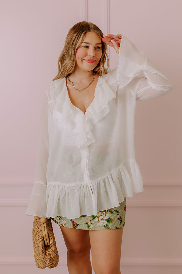 Ultimate Positive Affirmation Shift Top - Premium White