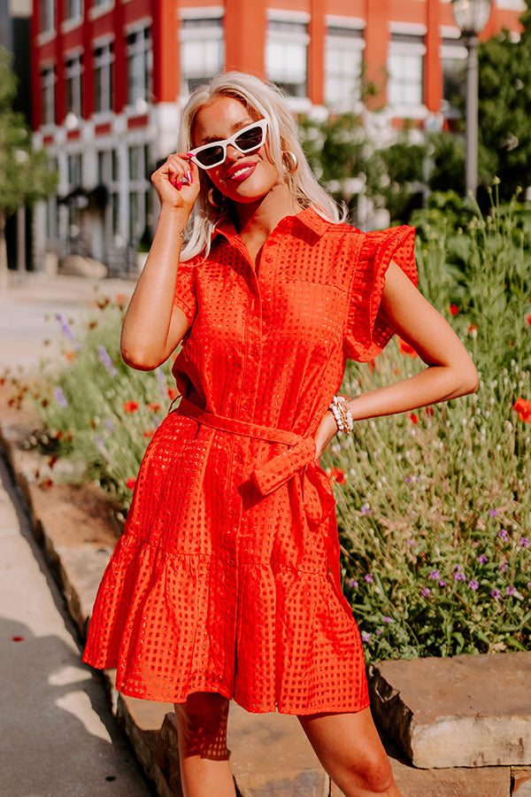 Premium Gingham Red Dress - Ultimate Wardrobe Essential