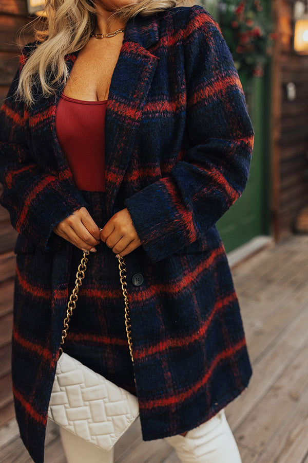 Premium Fall Frenzy Plaid Coat - Ultimate Comfort & Style