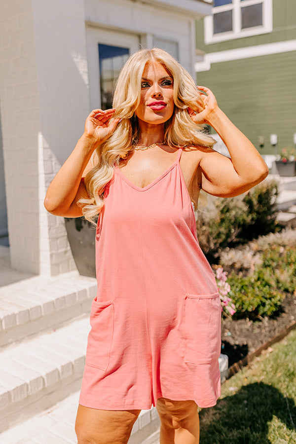 Ultimate Beach Retreat Romper - Coral Curves Edition