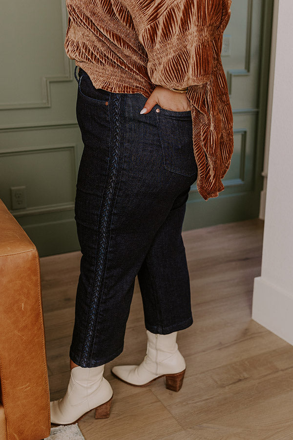 Premium JUDY BLUE Kinsley High Waist Wide Leg Jeans for Curves