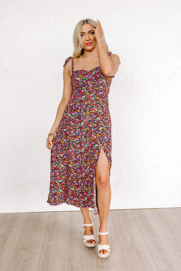 Ultimate Sunshine Floral Midi Dress