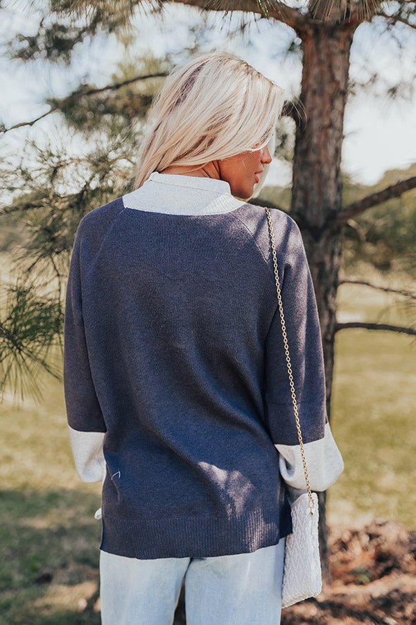Ultimate Chai Latte Color Block Sweater Top - Cozy & Stylish