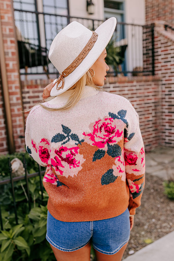 Premium Floral Bliss Knit Sweater