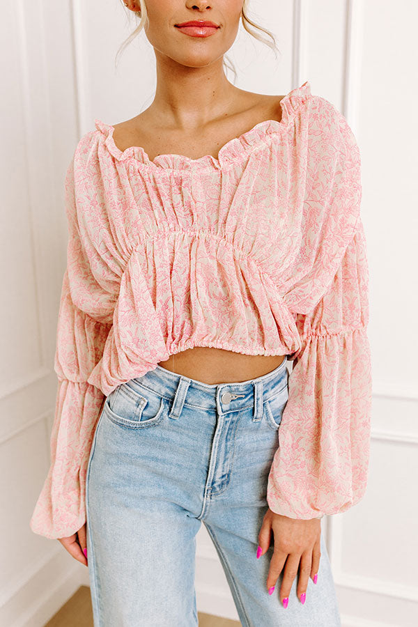 Premium Romantic Floral Top - Summer Date Night Essential