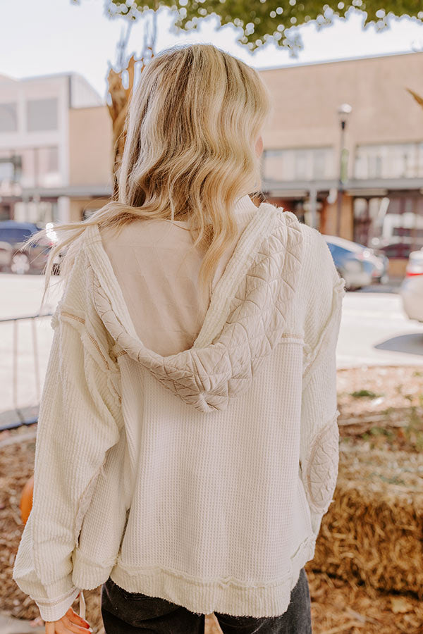 Premium Misty Starlight Lightweight Knit Jacket in Ivory - Ultimate Fall Essential