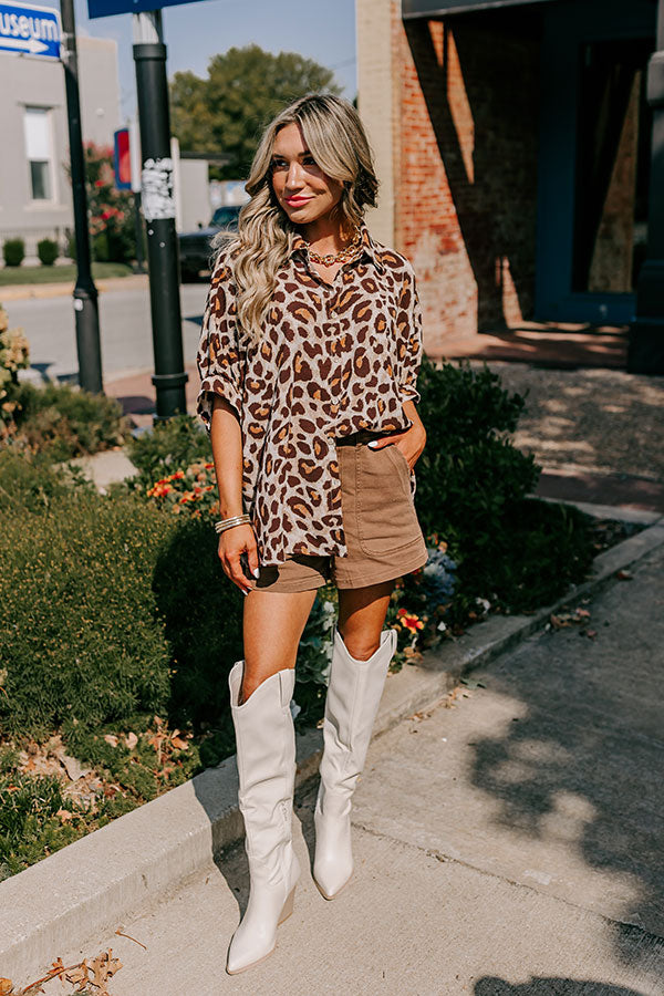 Premium Leopard Print Oversized Shirt - Ultimate Style Upgrade