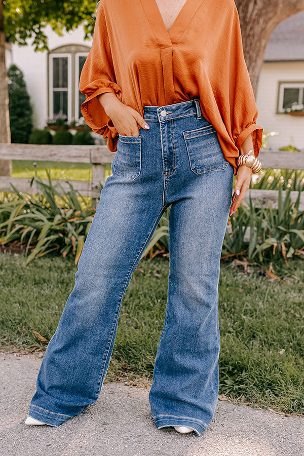 Premium RISEN High Waist Flare Jeans