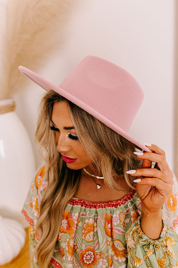 Premium Blush Felt Fedora - Ultimate Style Upgrade