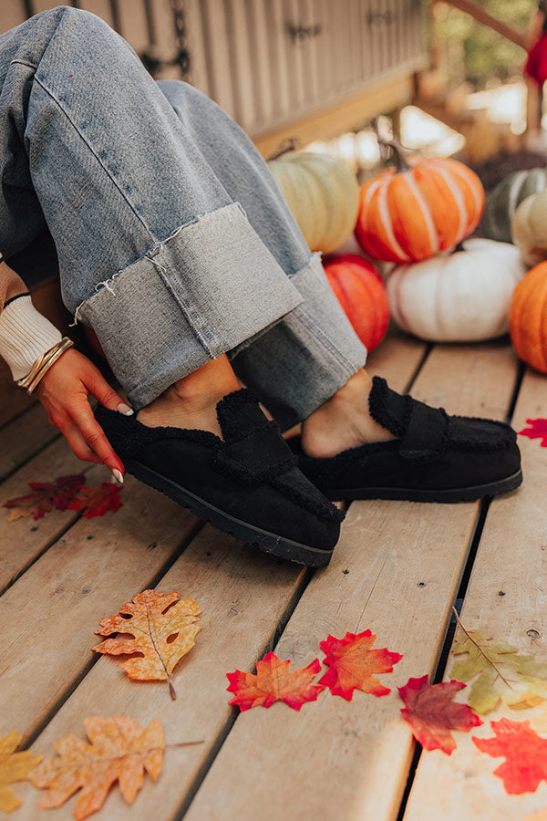 Premium Anna Faux Suede Slippers - Ultimate Comfort in Black