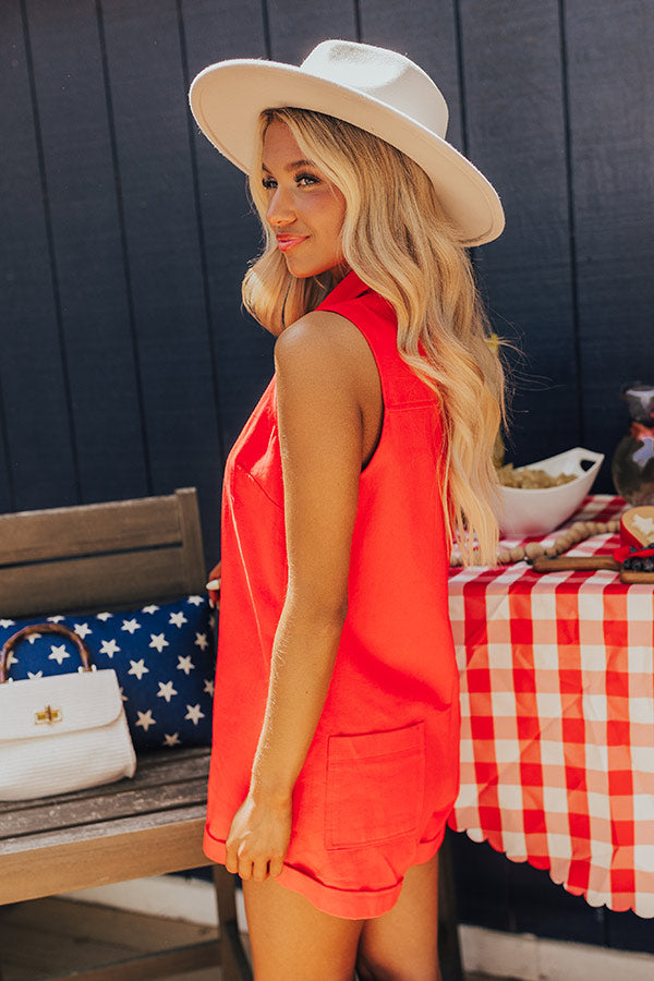 Ultimate Lake Days Denim Romper - Effortless Style & Comfort
