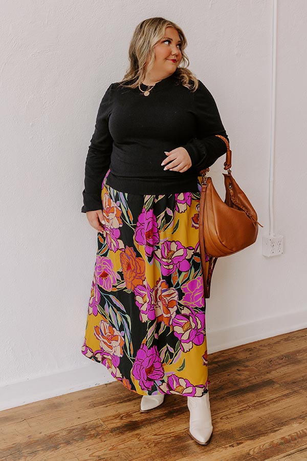 Ultimate Romance Floral Maxi Dress for Curves - Premium Comfort & Style