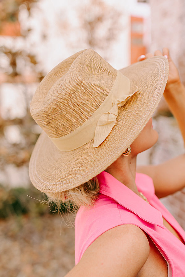 Premium Woven Fedora Hat - Natural Elegance