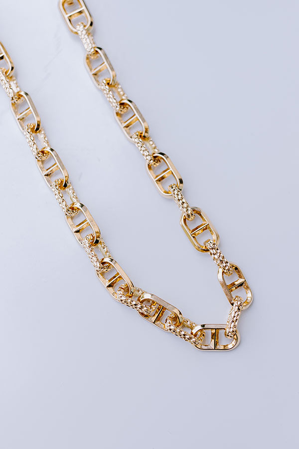 Ultimate Social Meetup Gold Link Necklace